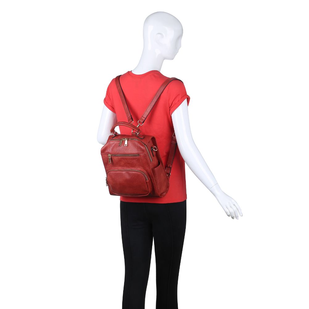 Product Image of Urban Expressions Miles Backpack NA-840611166760 View 5 | Rust