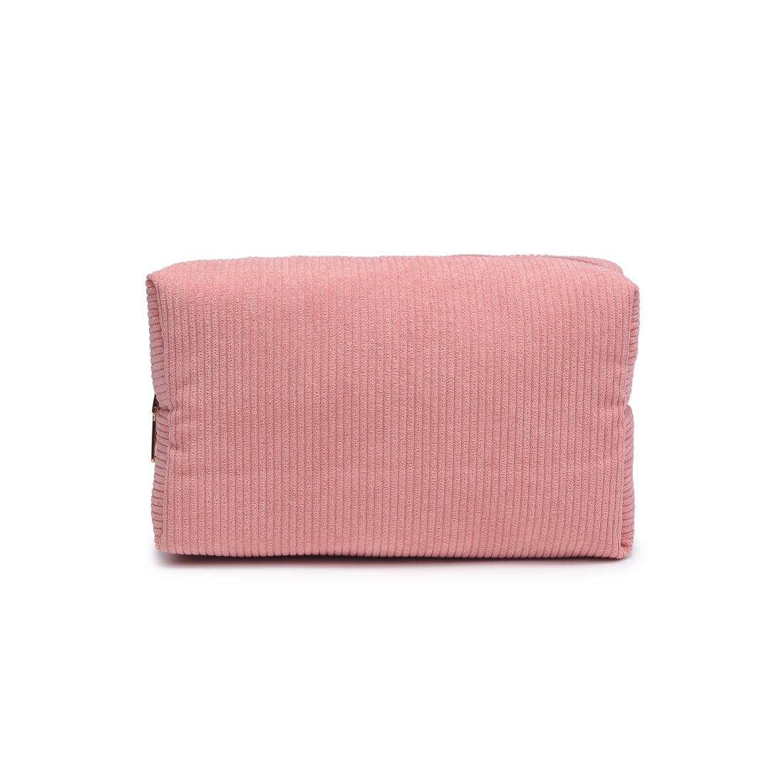Urban Essentials Cordially Yours - Corduroy Cosmetic & Travel Organizer Pouch 840611197030 View 5 | Blush