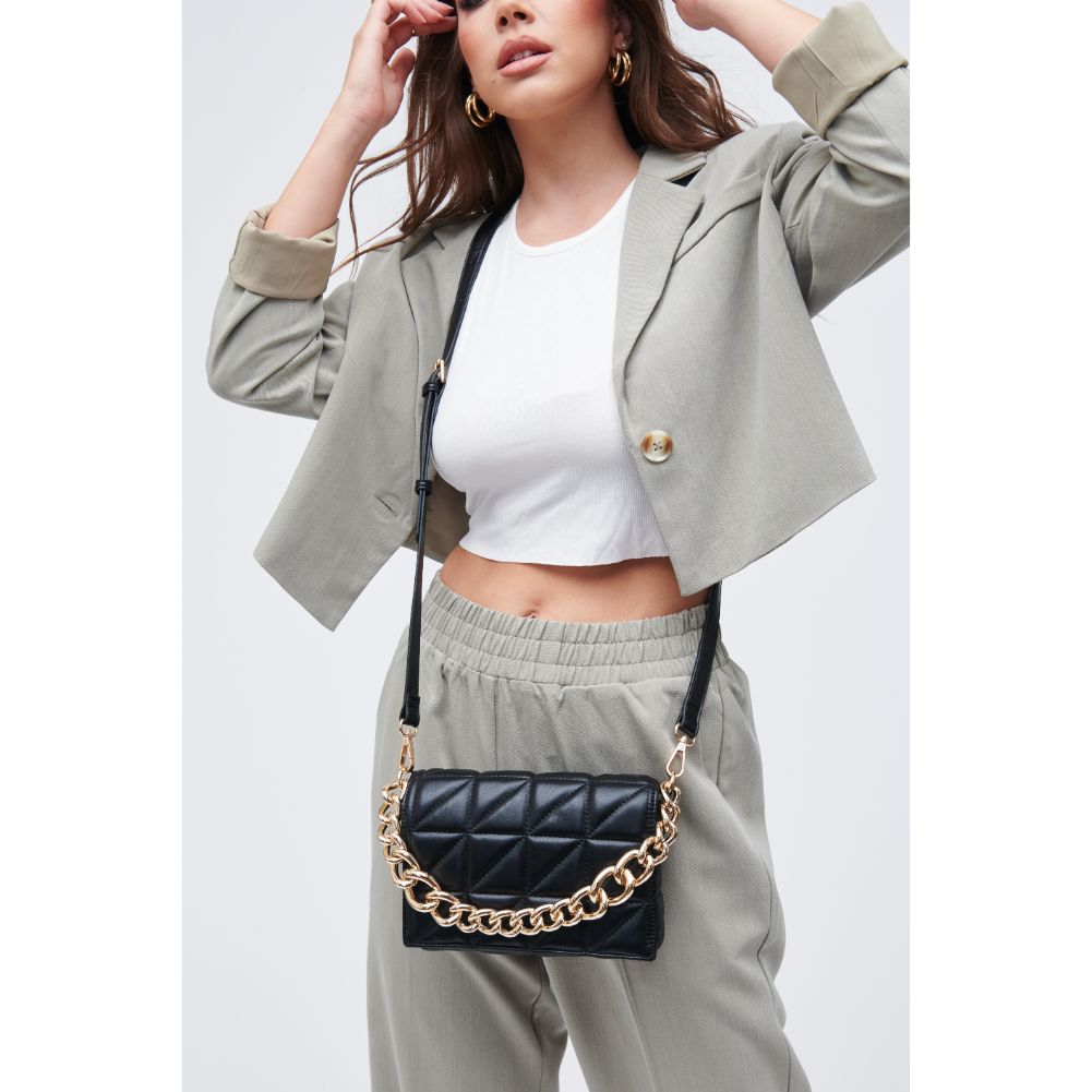 Woman wearing Black Urban Expressions Alani Crossbody 818209011457 View 1 | Black