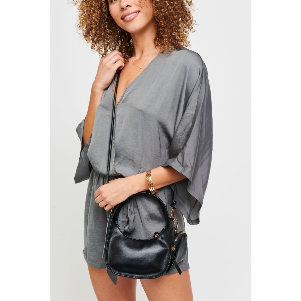 Woman wearing Black Urban Expressions Ruby Crossbody 840611181657 View 1 | Black