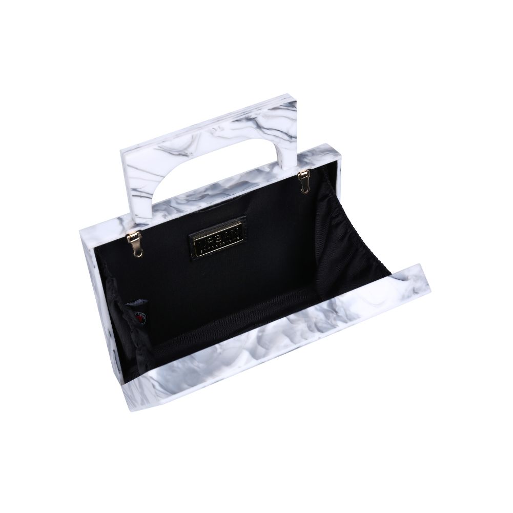 Product Image of Urban Expressions Scarlett Clutch NA-840611163578 View 4 | Black White Marble