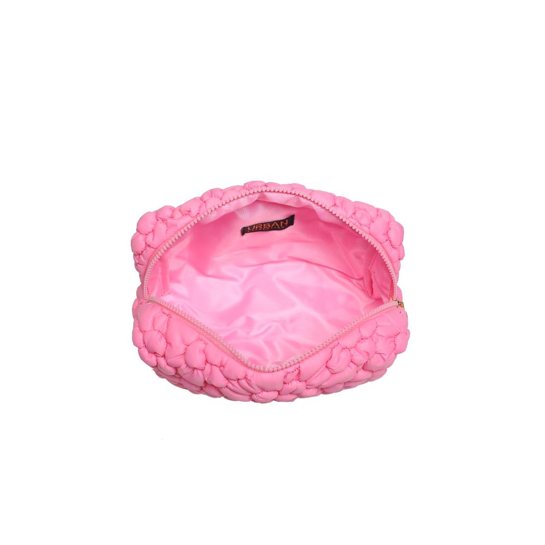 Urban Essentials Flora Pop - Nylon Cosmetic & Travel Organizer Pouch 840611144225 View 8 | Pink
