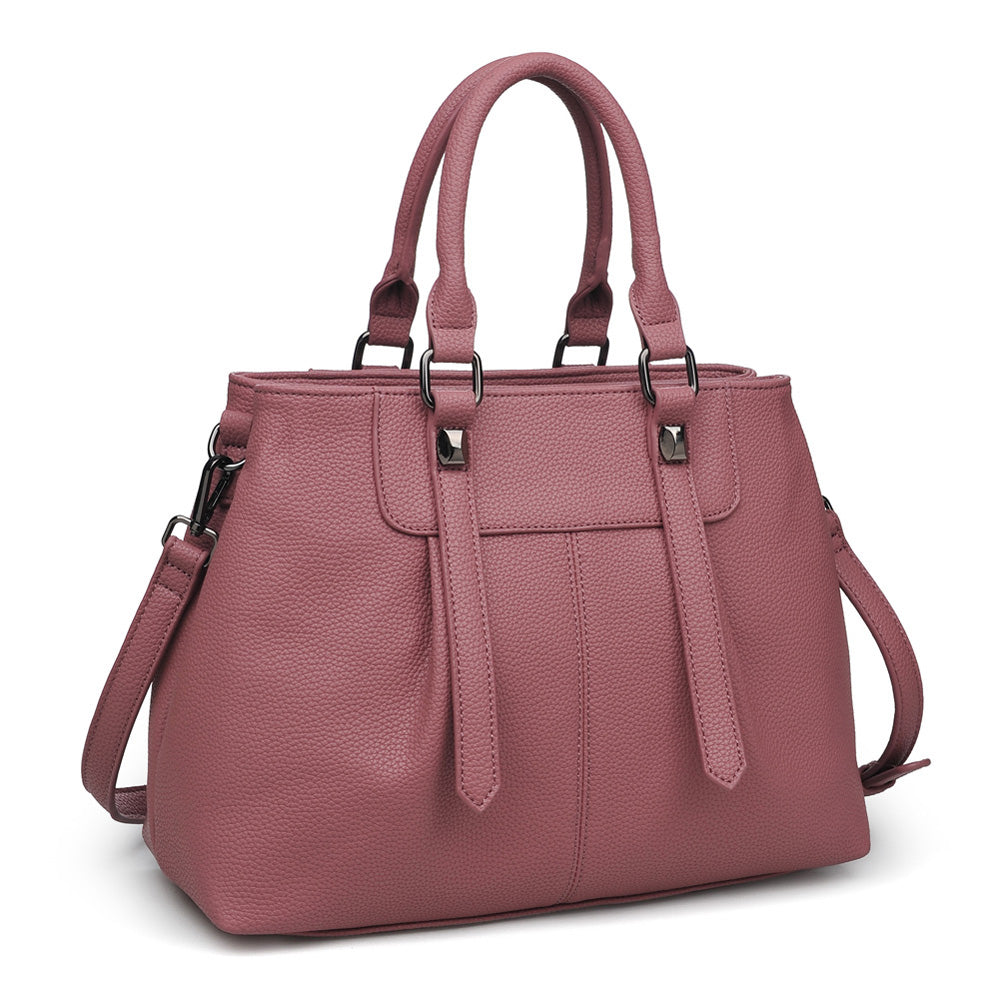 Product Image of Urban Expressions Austin Satchel NA-840611150561 View 2 | Mauve