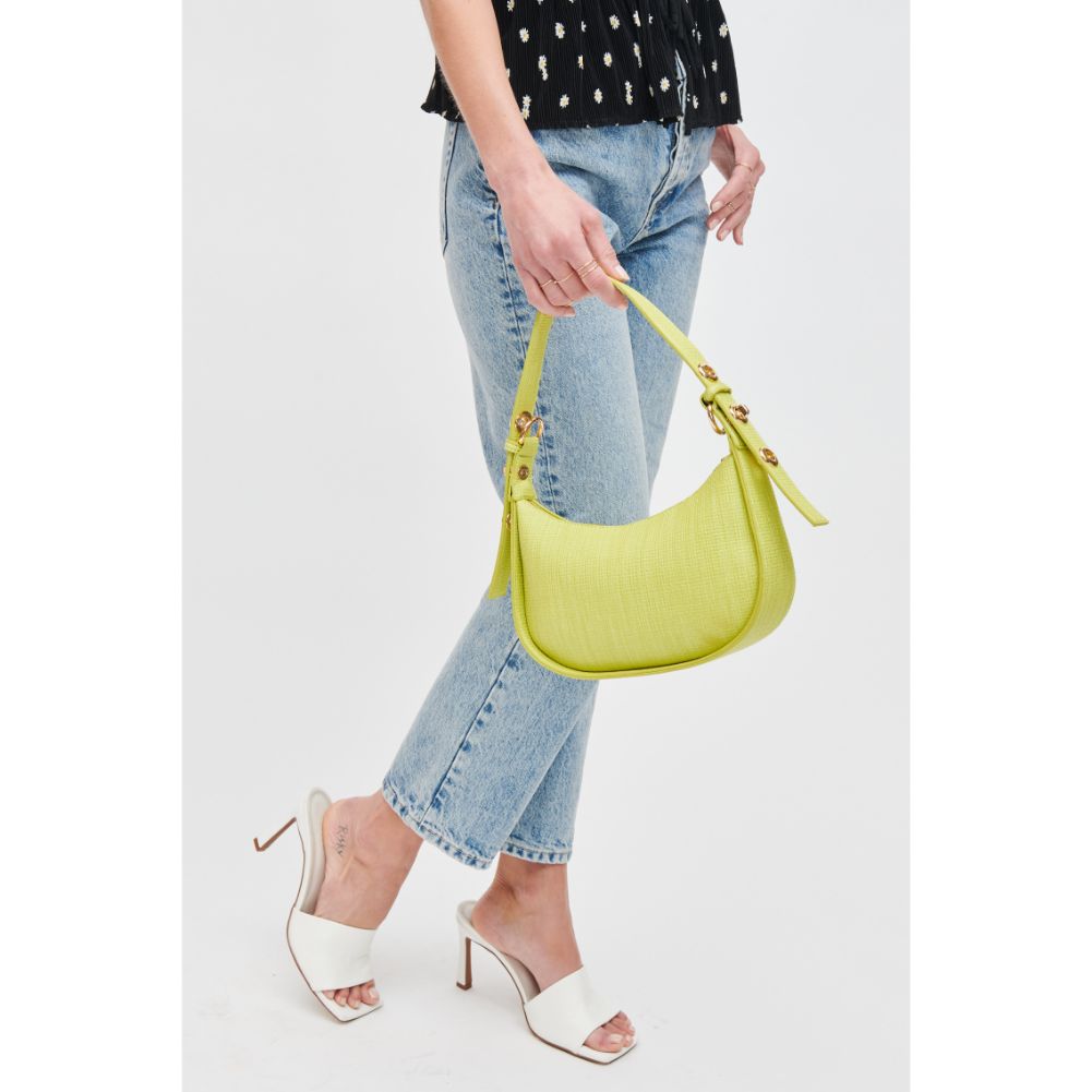 Woman wearing Citron Urban Expressions Rhoda Shoulder Bag 840611118561 View 1 | Citron