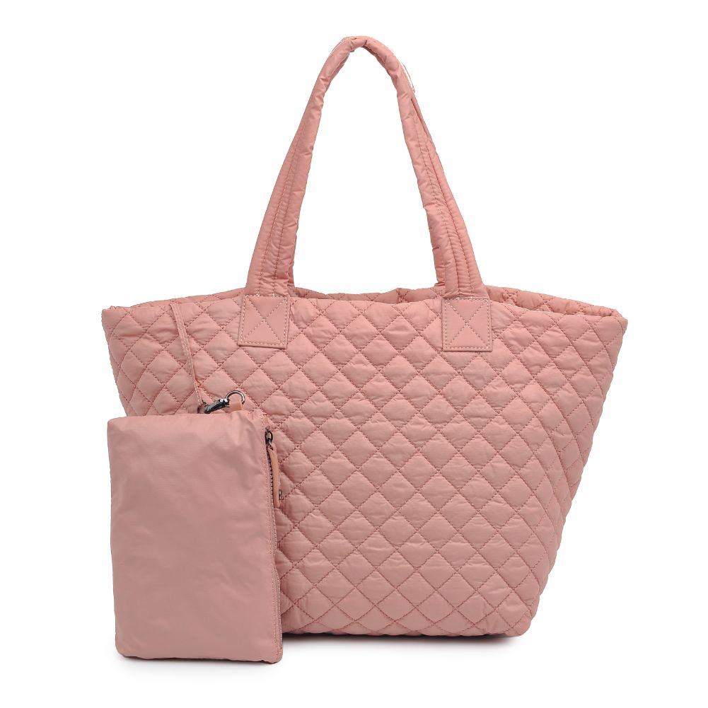Woman wearing Pastel Pink Urban Expressions Breakaway Tote 840611176943 View 5 | Pastel Pink