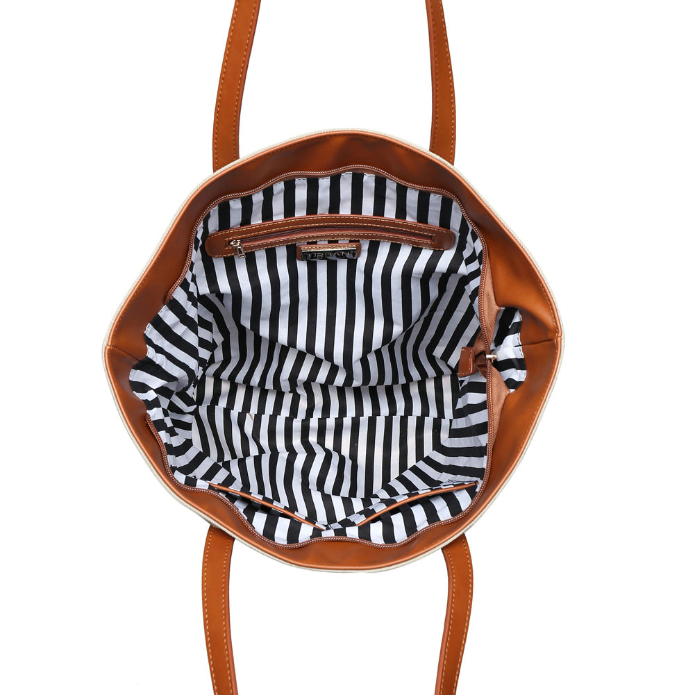 Product Image of Urban Expressions Marina Tote NA-840611143495 View 4 | Tan
