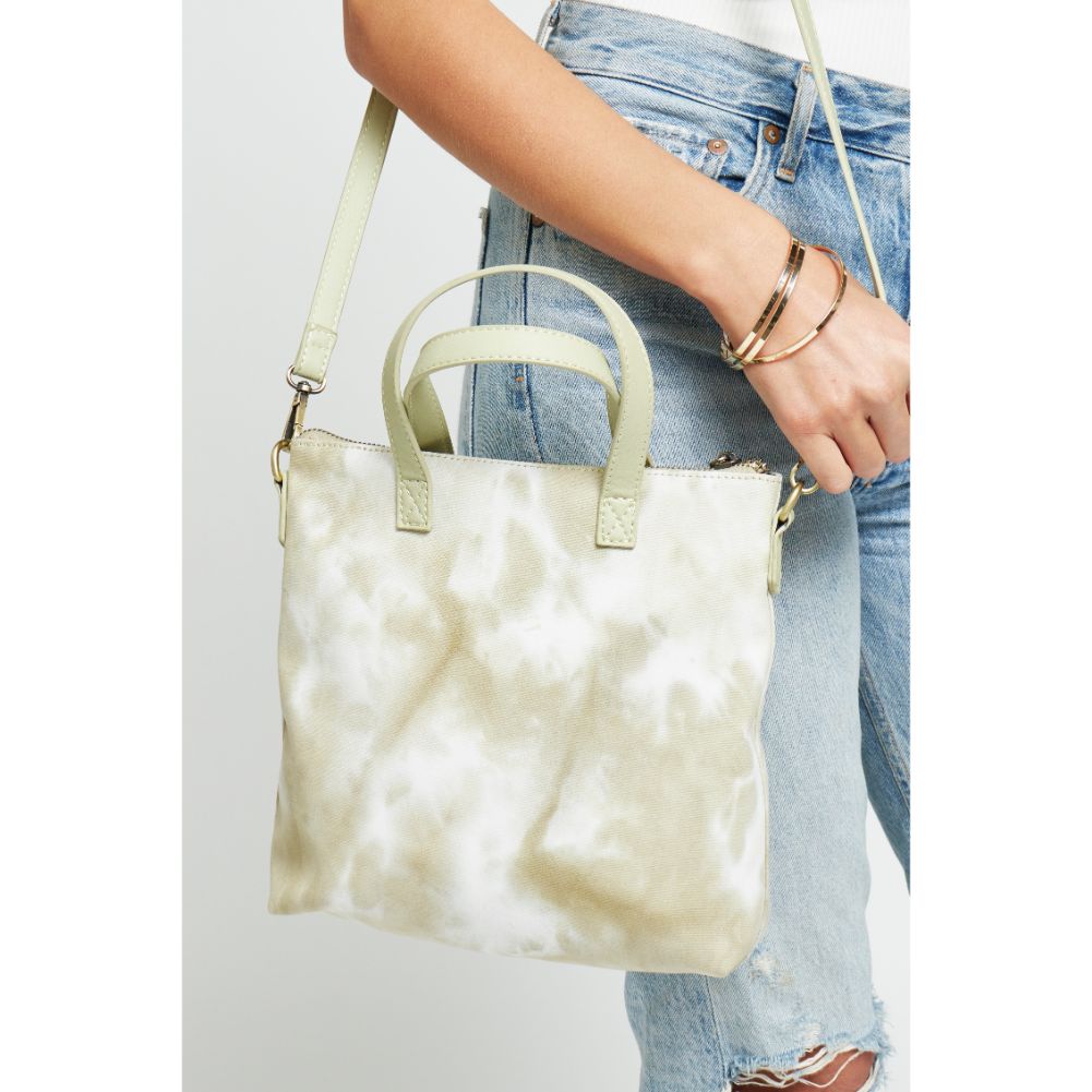 Woman wearing Sage Urban Expressions Hazel Crossbody 840611180131 View 4 | Sage