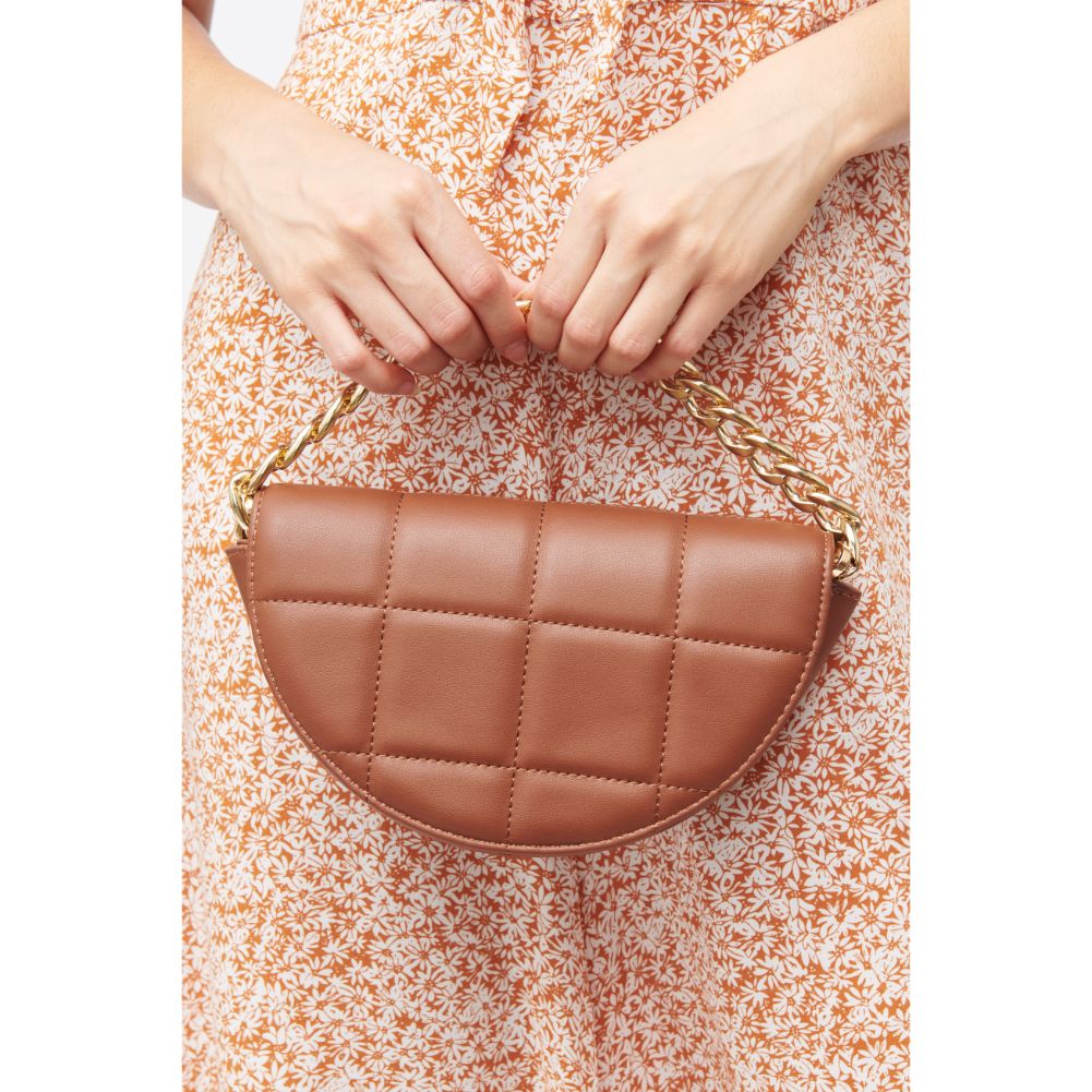 Woman wearing Chocolate Urban Expressions Natalie Crossbody 840611183033 View 2 | Chocolate