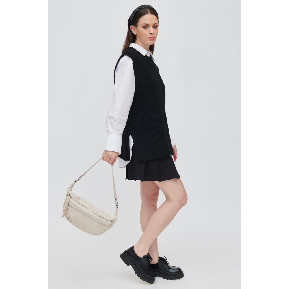 Woman wearing Bone Urban Expressions Tessie Belt Bag 840611111449 View 3 | Bone