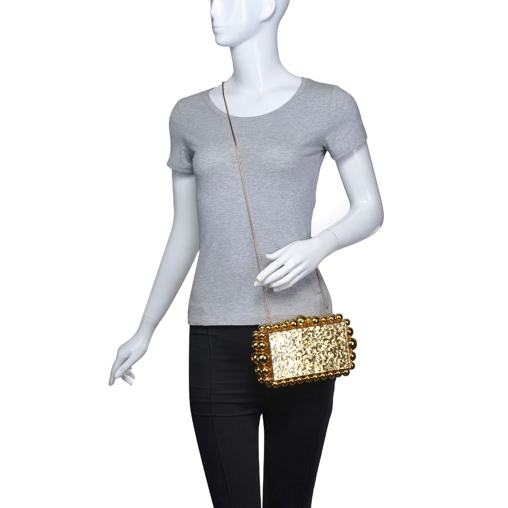 Product Image of Urban Expressions Aurora Evening Bag 840611121448 View 5 | Gold