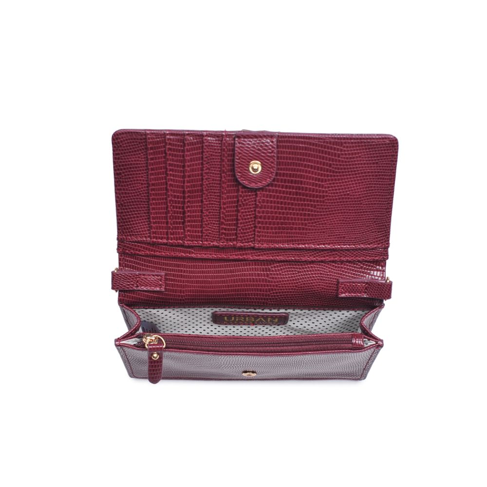 Product Image of Urban Expressions Emma Lizard Crossbody 840611173935 View 4 | Wine