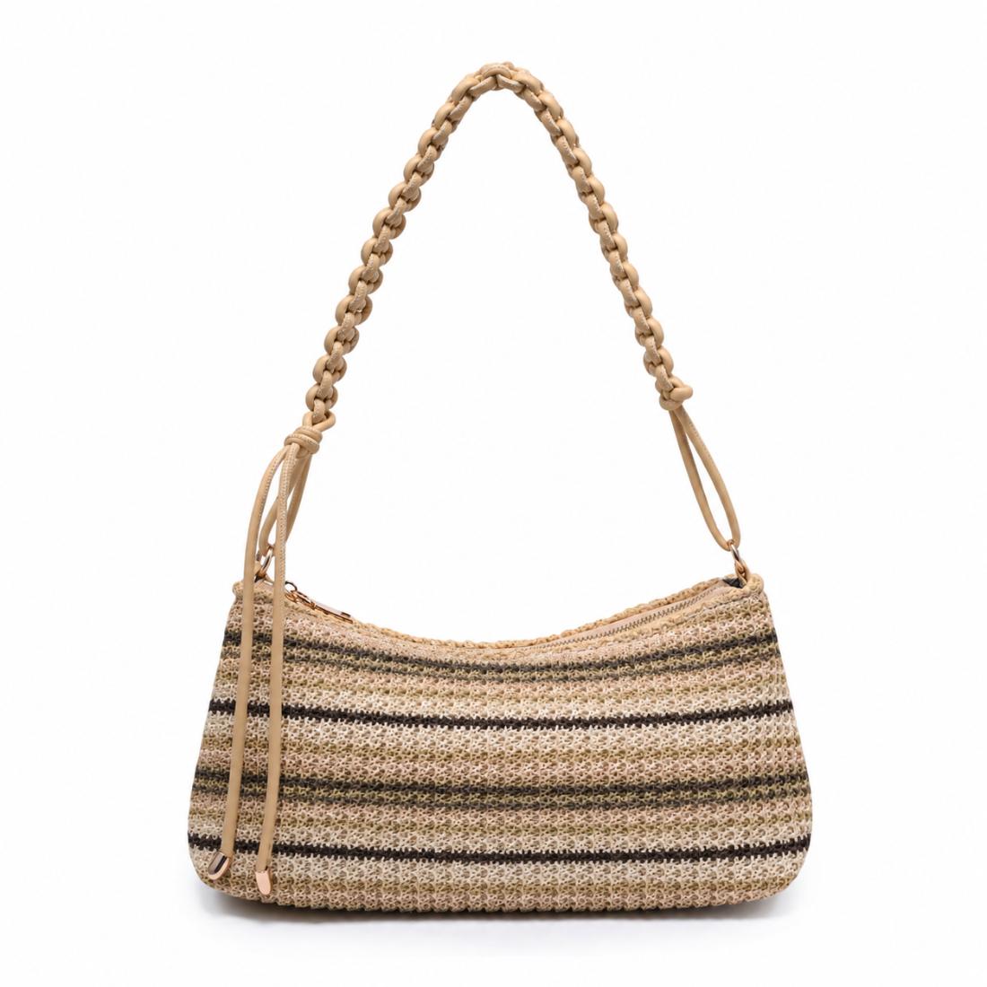 Urban Expressions Braided Luxe - Crochet Shoulder Bag 840504216497 View 1 | Natural