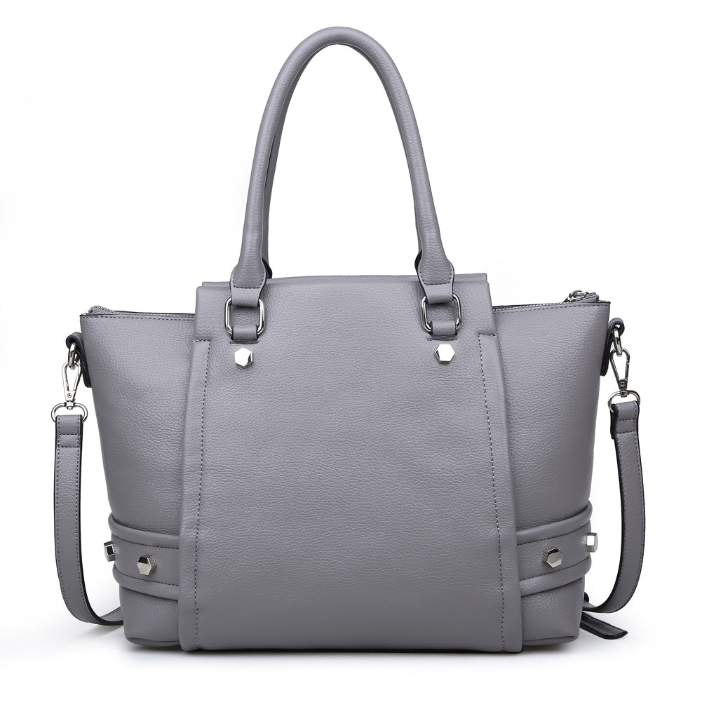 Product Image of Urban Expressions Frankie Satchel NA-840611149541 View 3 | Grey