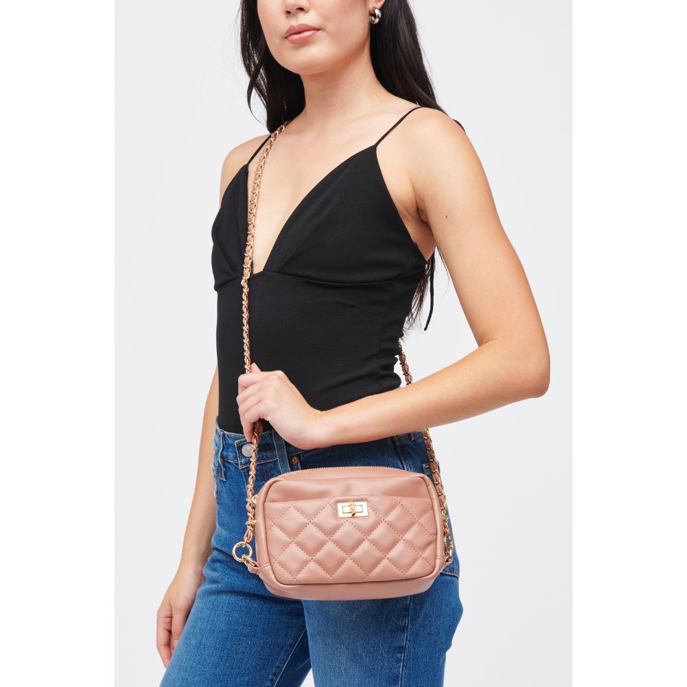 Woman wearing Mauve Urban Expressions Heidi Crossbody 840611185044 View 1 | Mauve