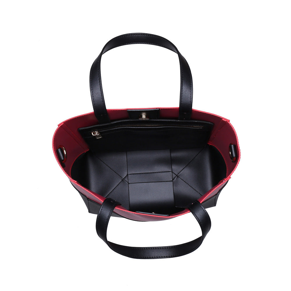 Woman wearing Fuchsia Urban Expressions Marlin Tote 840611144713 View 9 | Fuchsia