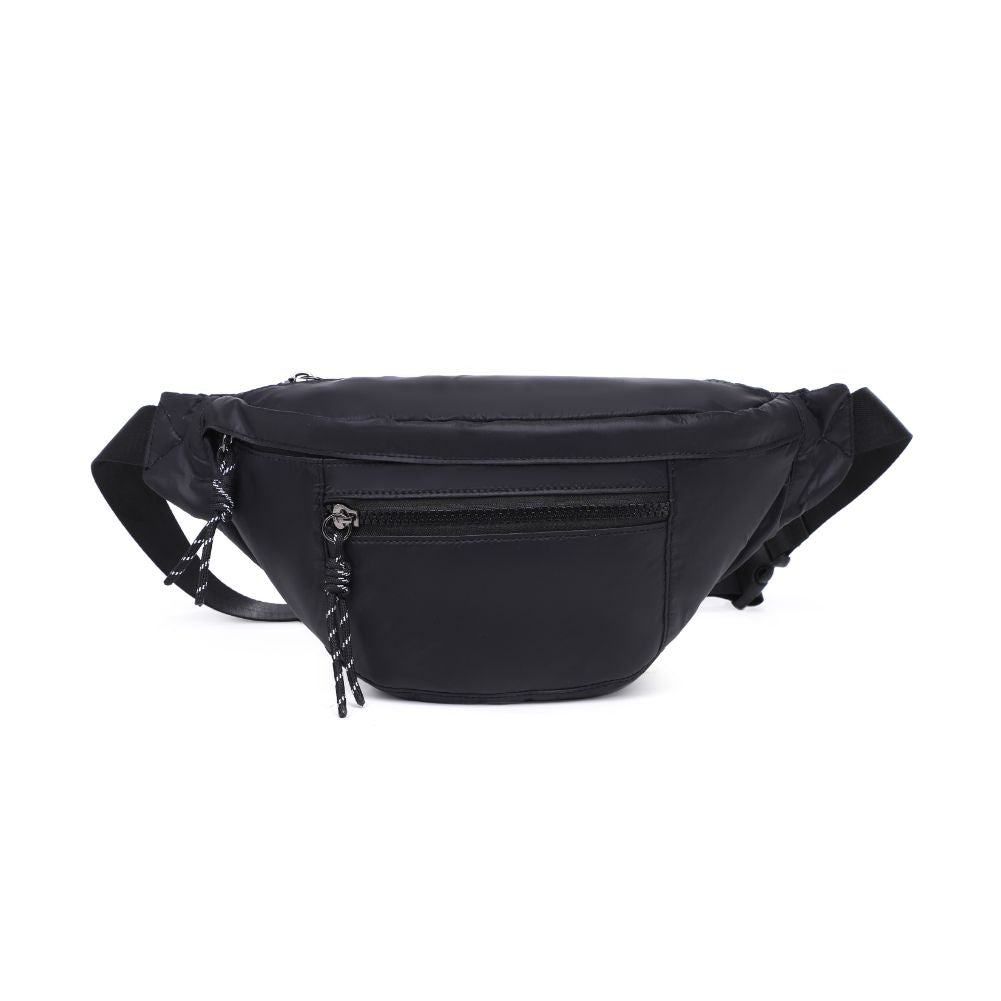 Woman wearing Black Urban Expressions Laurence - Nylon Belt Bag 840611114839 View 5 | Black