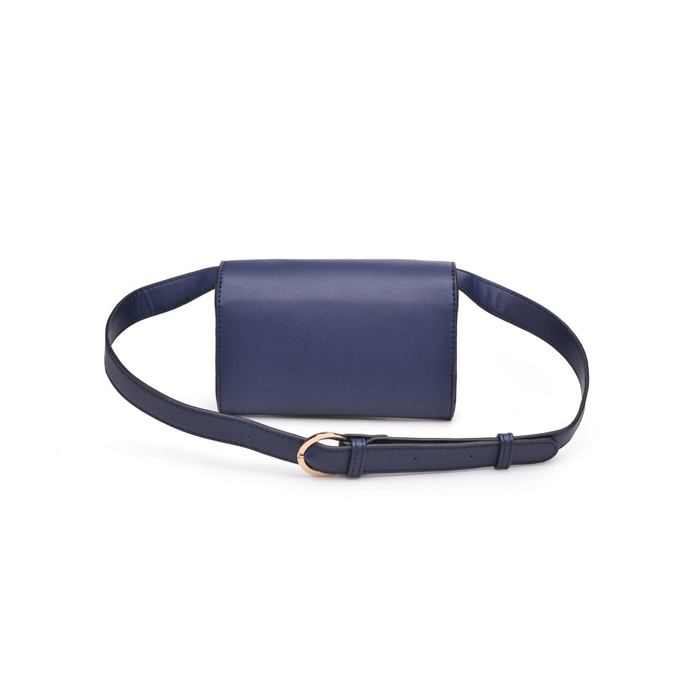 Woman wearing Navy Urban Expressions Maggie Belt Bag NA-840611156440 View 7 | Navy