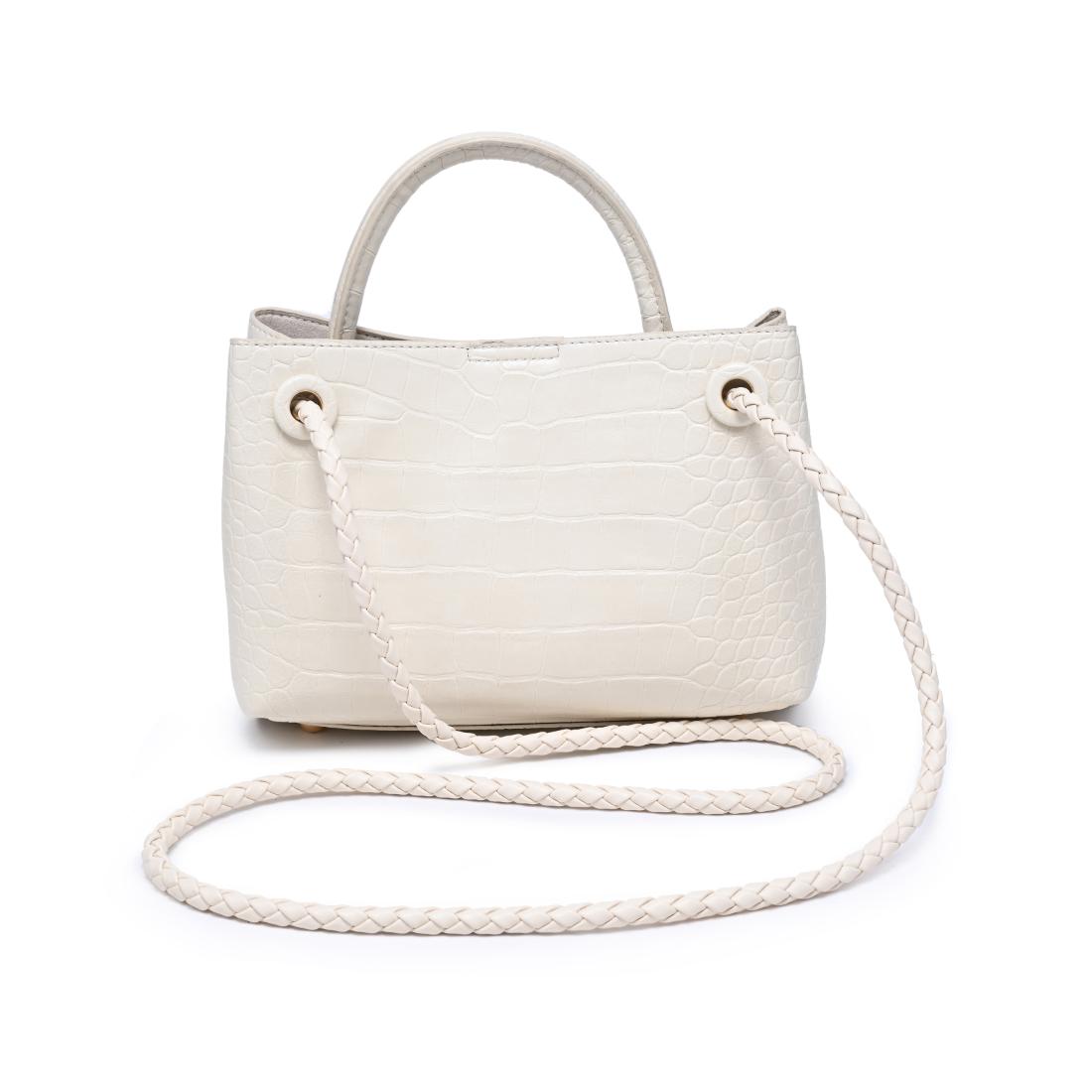 Urban Expressions Ryann - Croc Satchel 840504214561 View 3 | Cream