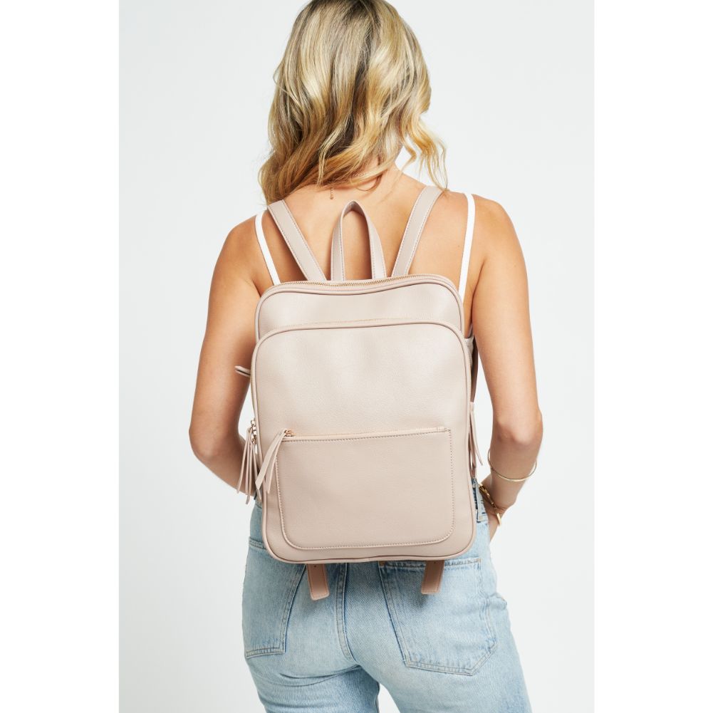 Woman wearing Natural Urban Expressions Carly Backpack 840611174420 View 4 | Natural