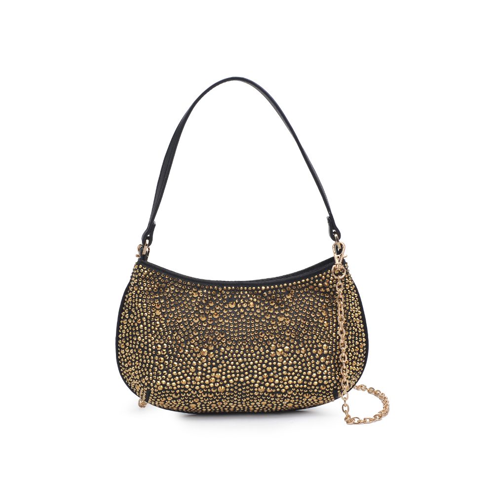 Woman wearing Gold Urban Expressions Simone Evening Bag 840611113870 View 7 | Gold
