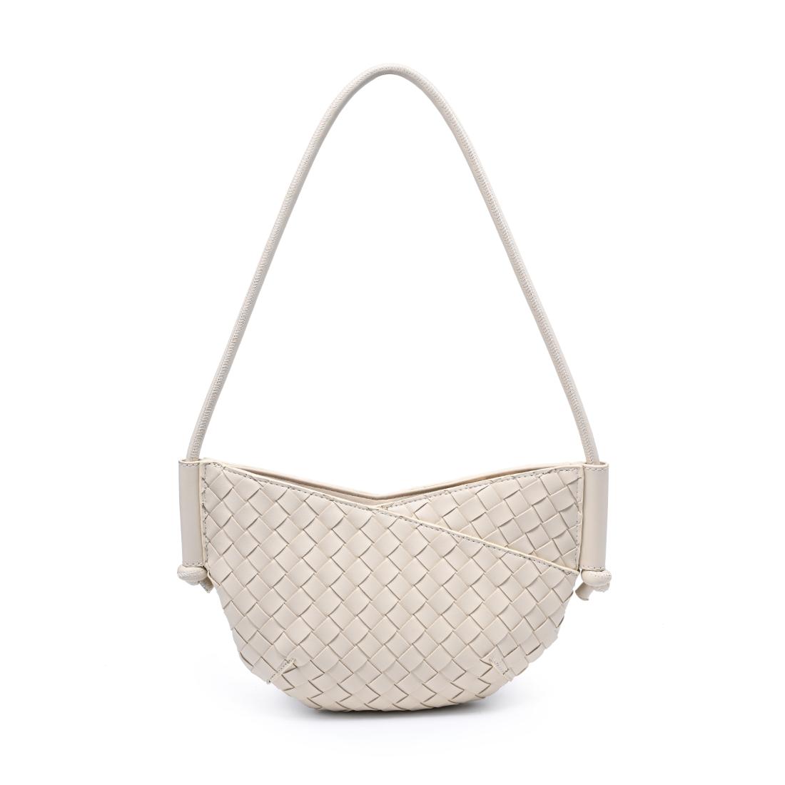Woman wearing Oatmilk Urban Expressions Oakley Shoulder Bag 840504204210 View 7 | Oatmilk