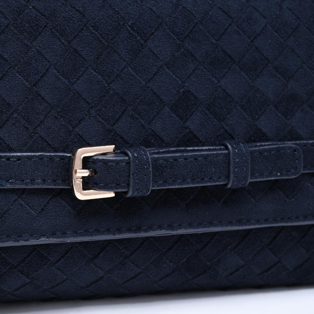 Urban Expressions Emerson - Faux Suede Woven Crossbody 840504216053 View 8 | Midnight