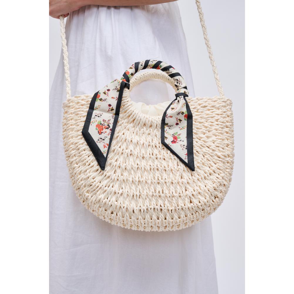 Woman wearing Ivory Urban Expressions Olivia Tote 840611191168 View 1 | Ivory
