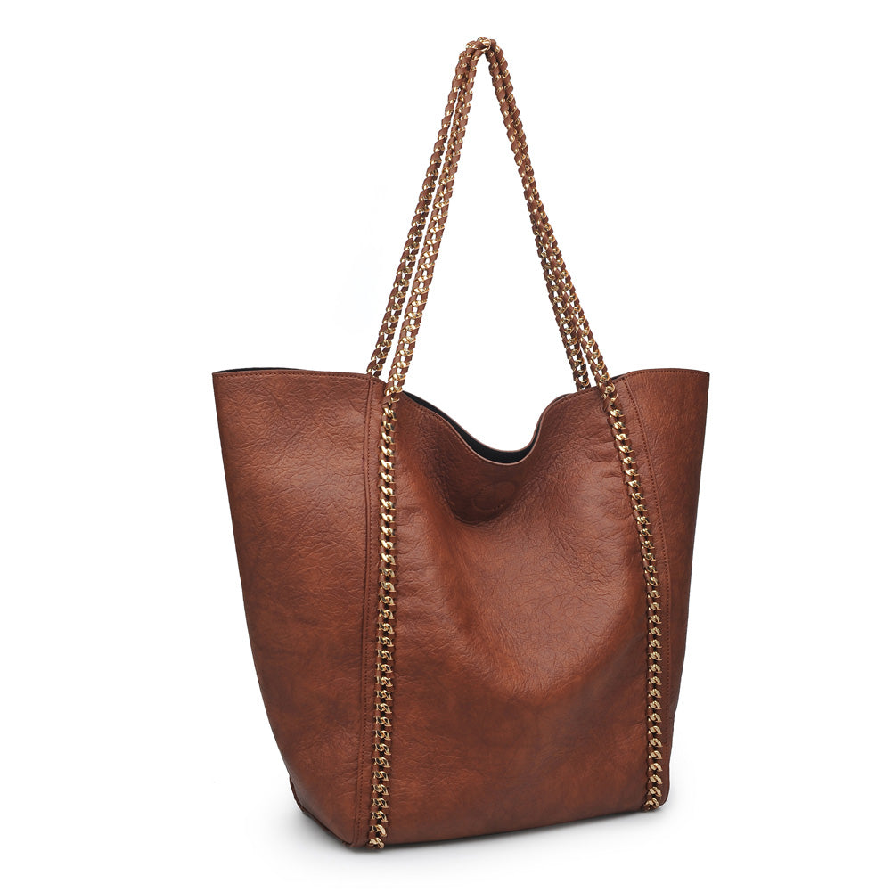 Product Image of Urban Expressions Matilda Tote NA-840611151438 View 2 | Cognac