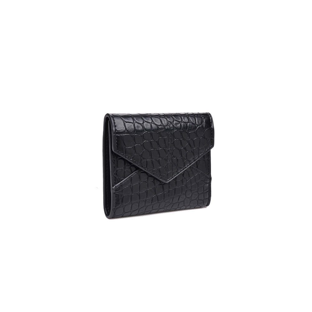 Product Image of Urban Expressions Layla Croc Wallet NA-840611154095 View 2 | Black