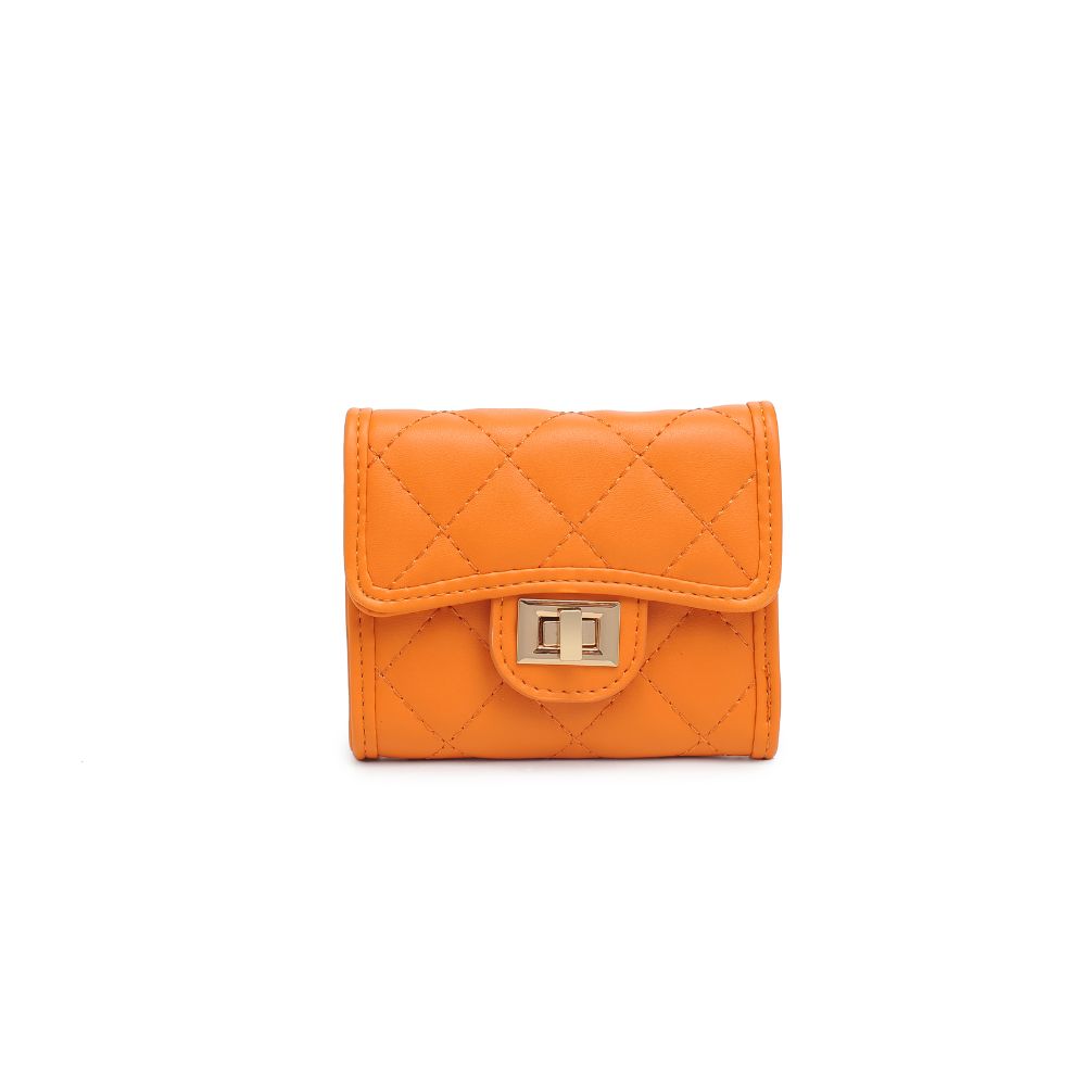 Woman wearing Tangerine Urban Expressions Shantel - Quilted Wallet 840611118981 View 5 | Tangerine