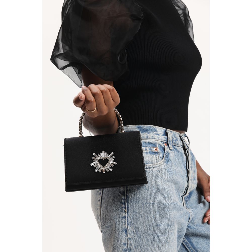 Woman wearing Black Urban Expressions Marlene Evening Bag 840611190307 View 4 | Black