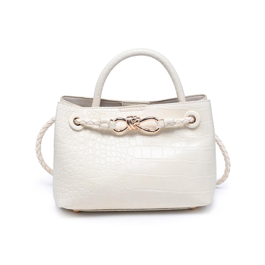 Urban Expressions Ryann - Croc Satchel 840504214561 View 1 | Cream