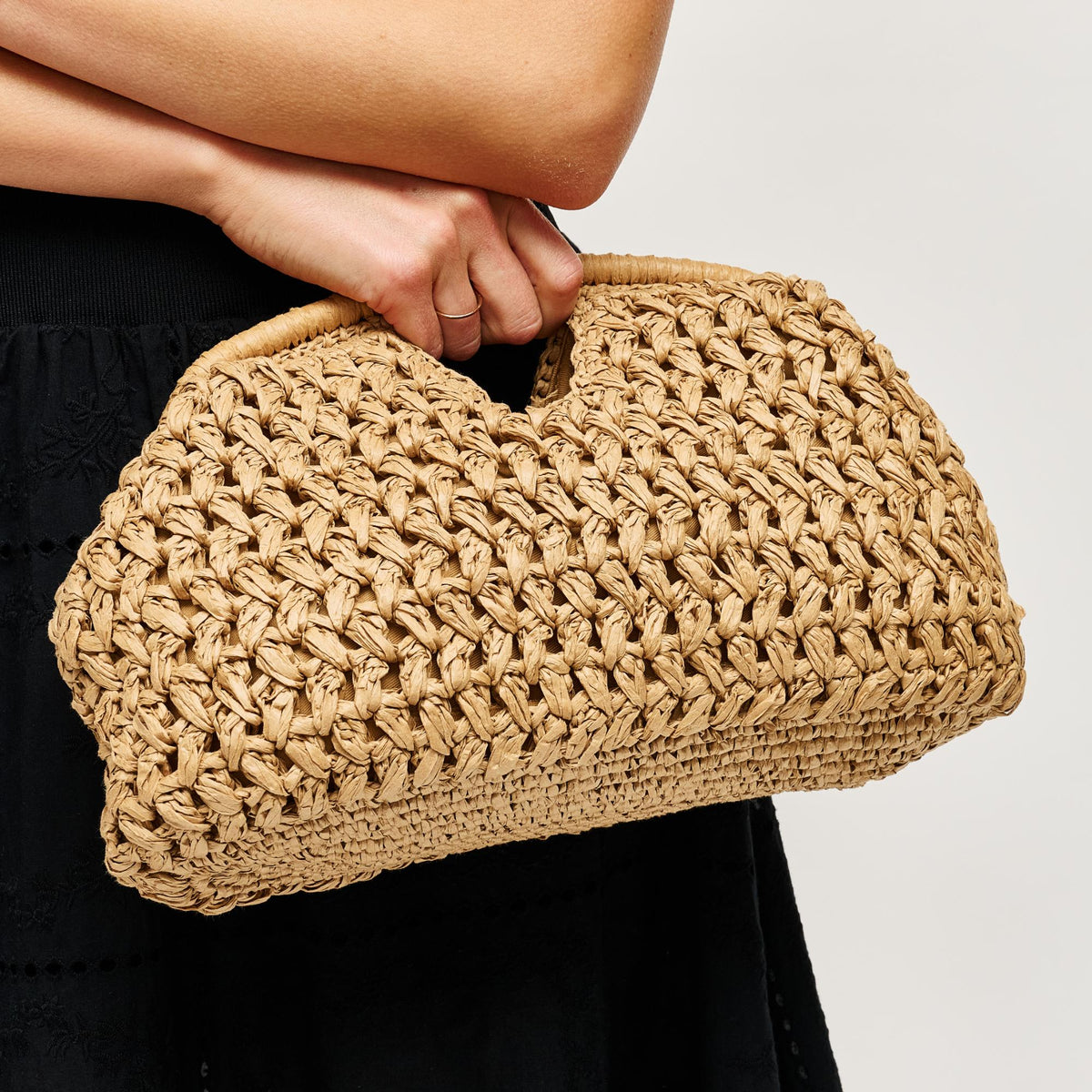 Woman wearing Natural Urban Expressions Abigail Crossbody 840504204128 View 2 | Natural
