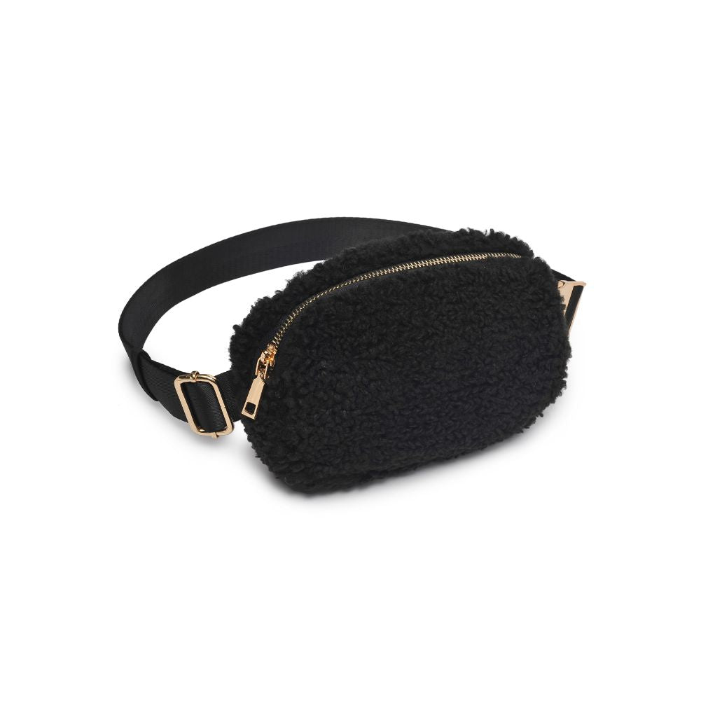 Woman wearing Black Urban Expressions Santi Belt Bag 840611190437 View 6 | Black