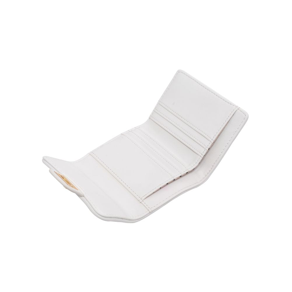 Woman wearing White Urban Expressions Shantel - Quilted Wallet 840611104755 View 9 | White