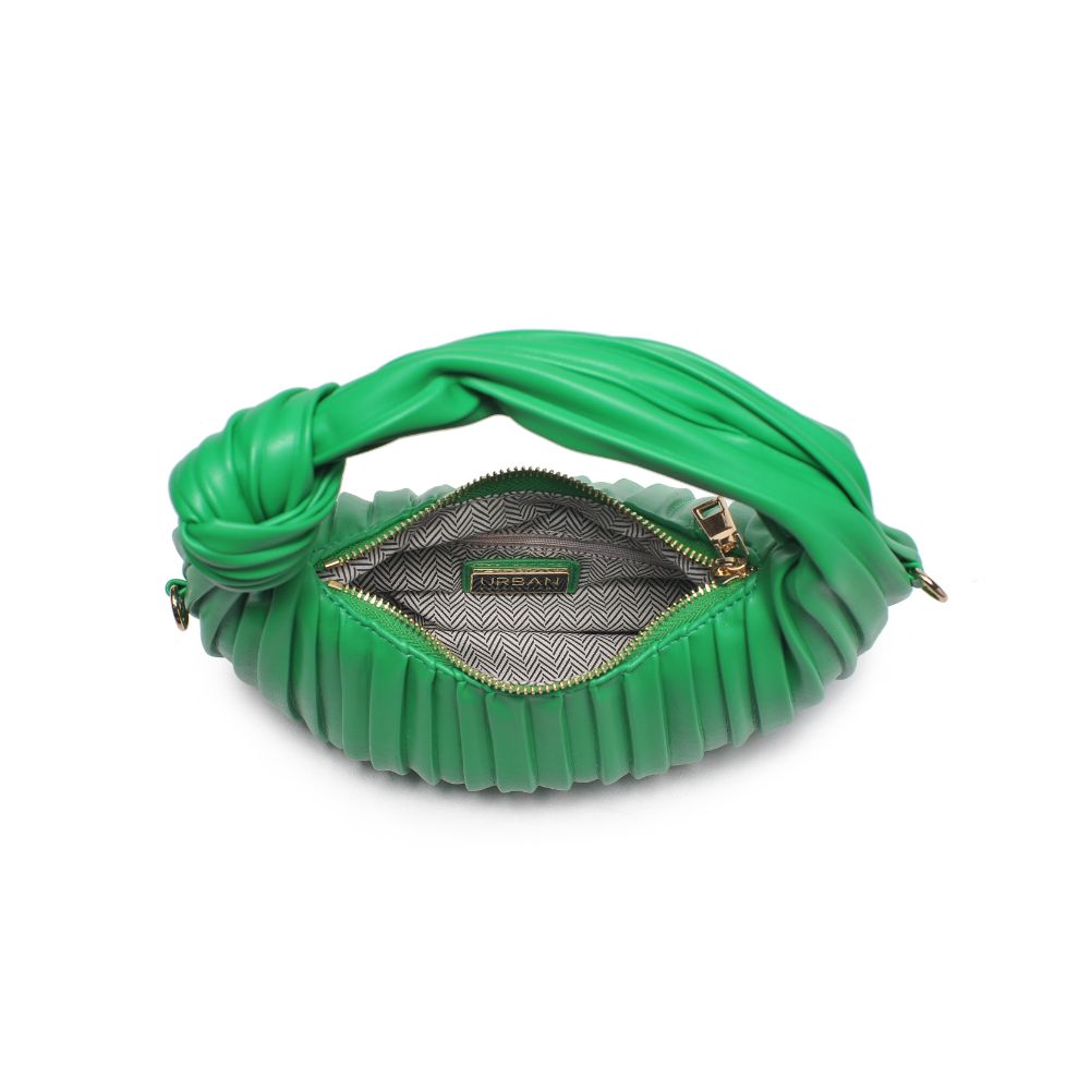 Woman wearing Green Urban Expressions Fawna  - Pleated Crossbody 840611106407 View 9 | Green