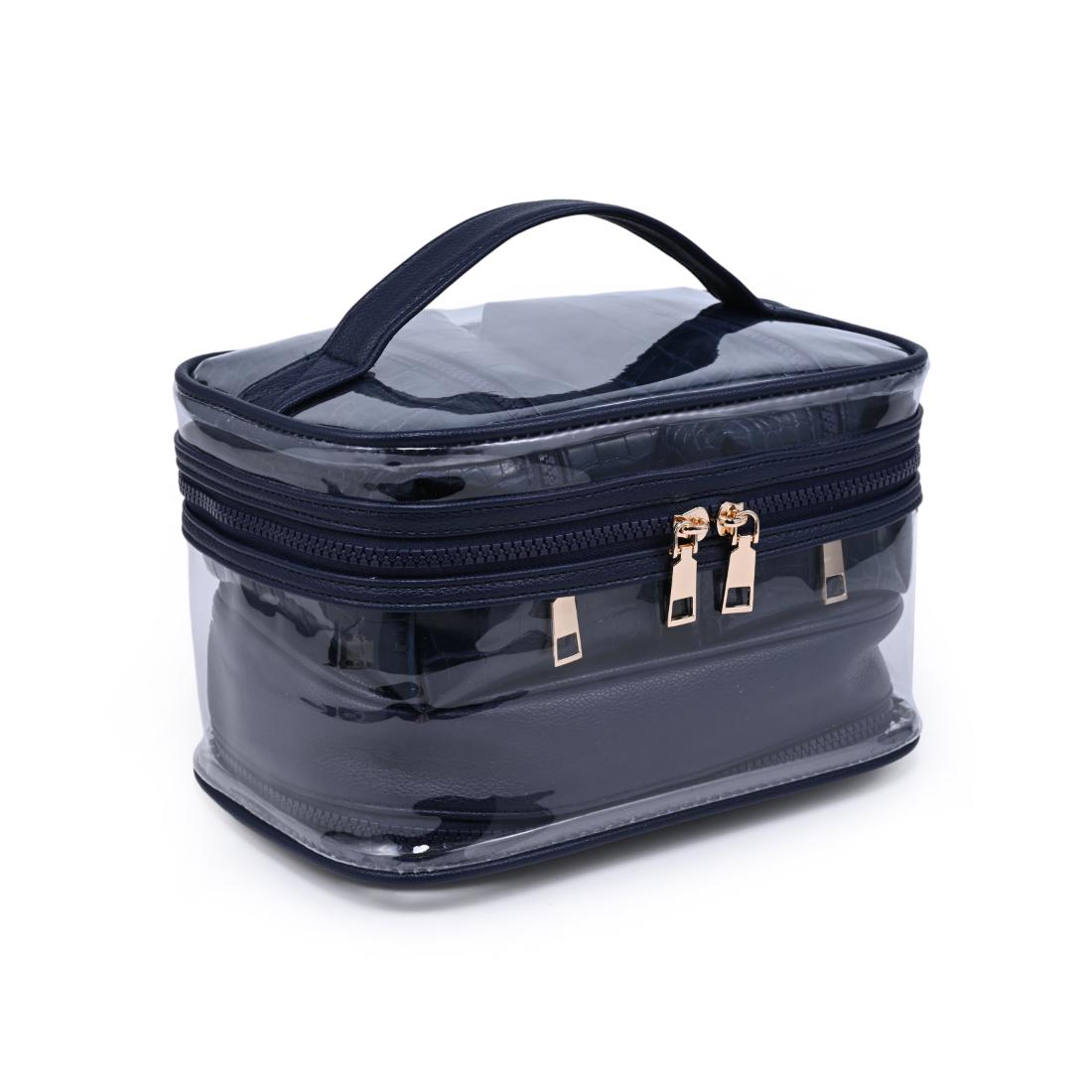 Urban Essentials Croc Chic - 4 Piece Train Case Set 840504215735 View 6 | Navy