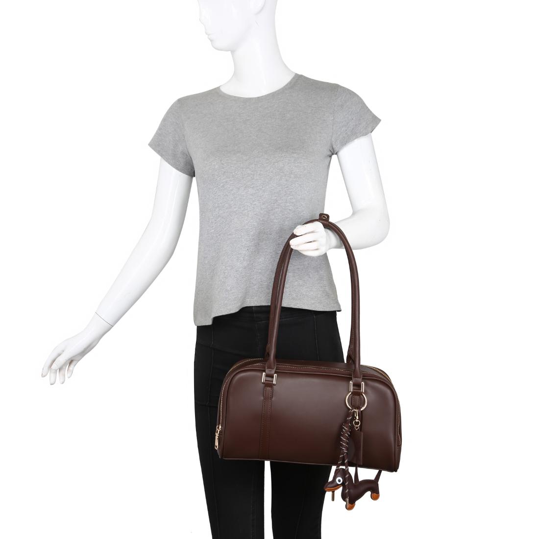 Product Image of Urban Expressions Ione Shoulder Bag 840611198099 View 5 | Matte Brown