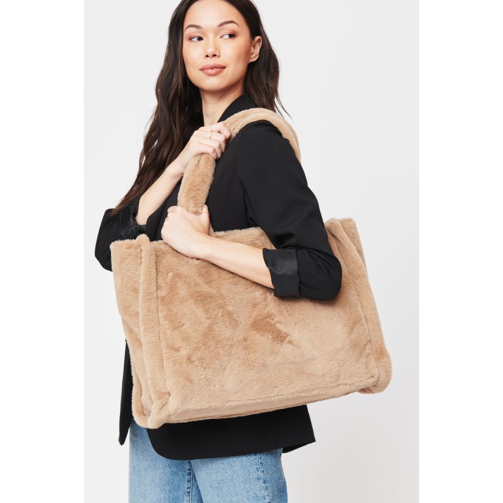 Woman wearing Natural Urban Expressions Melanie Tote 840611103857 View 1 | Natural