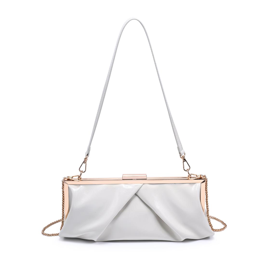 Woman wearing Bone Urban Expressions Scottie Crossbody 840504207976 View 7 | Bone