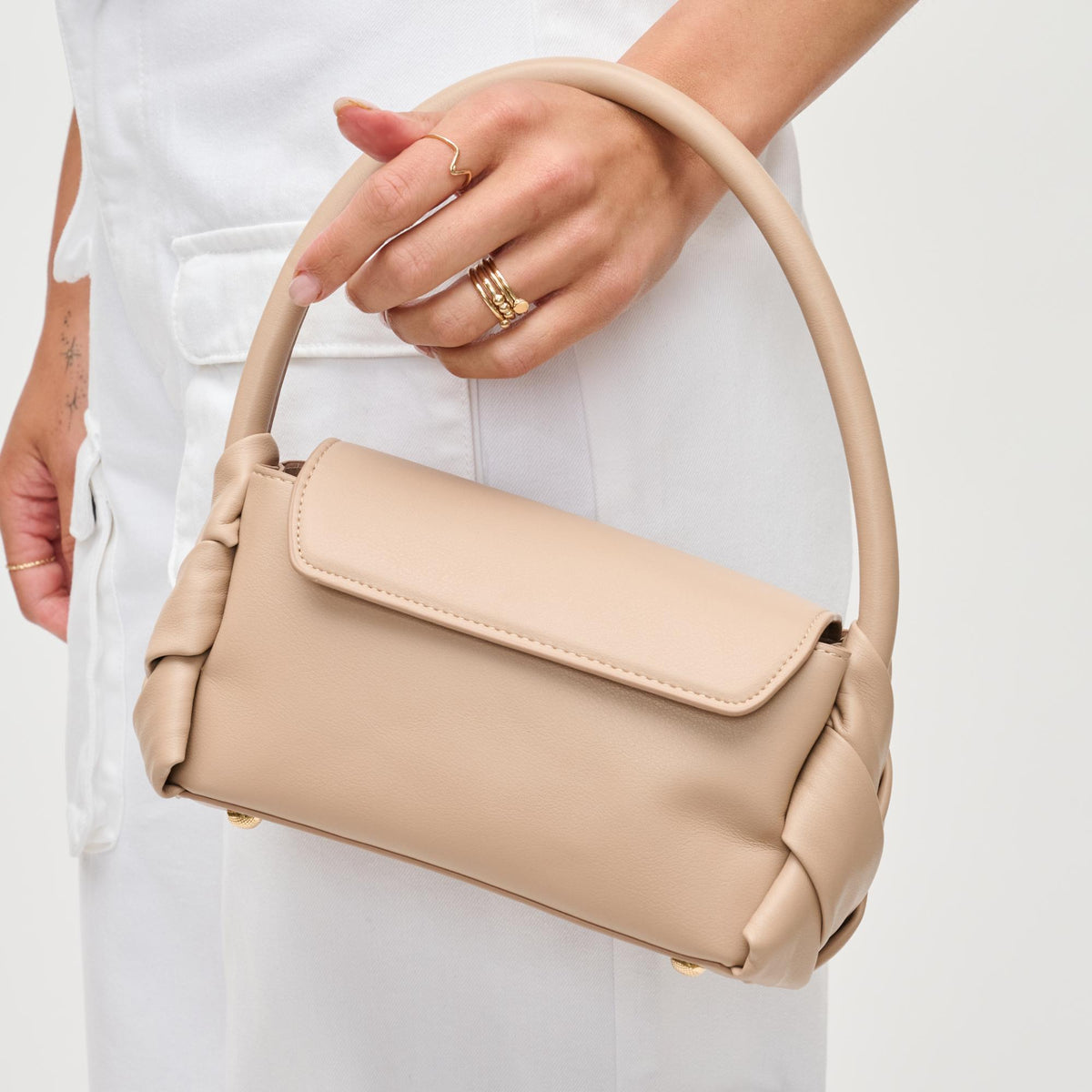 Woman wearing Natural Urban Expressions Devin Crossbody 840611192066 View 4 | Natural