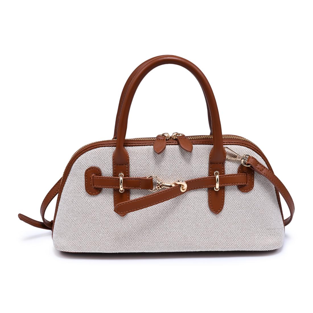 Woman wearing Ivory Tan Urban Expressions Amelia Crossbody 840504207877 View 5 | Ivory Tan