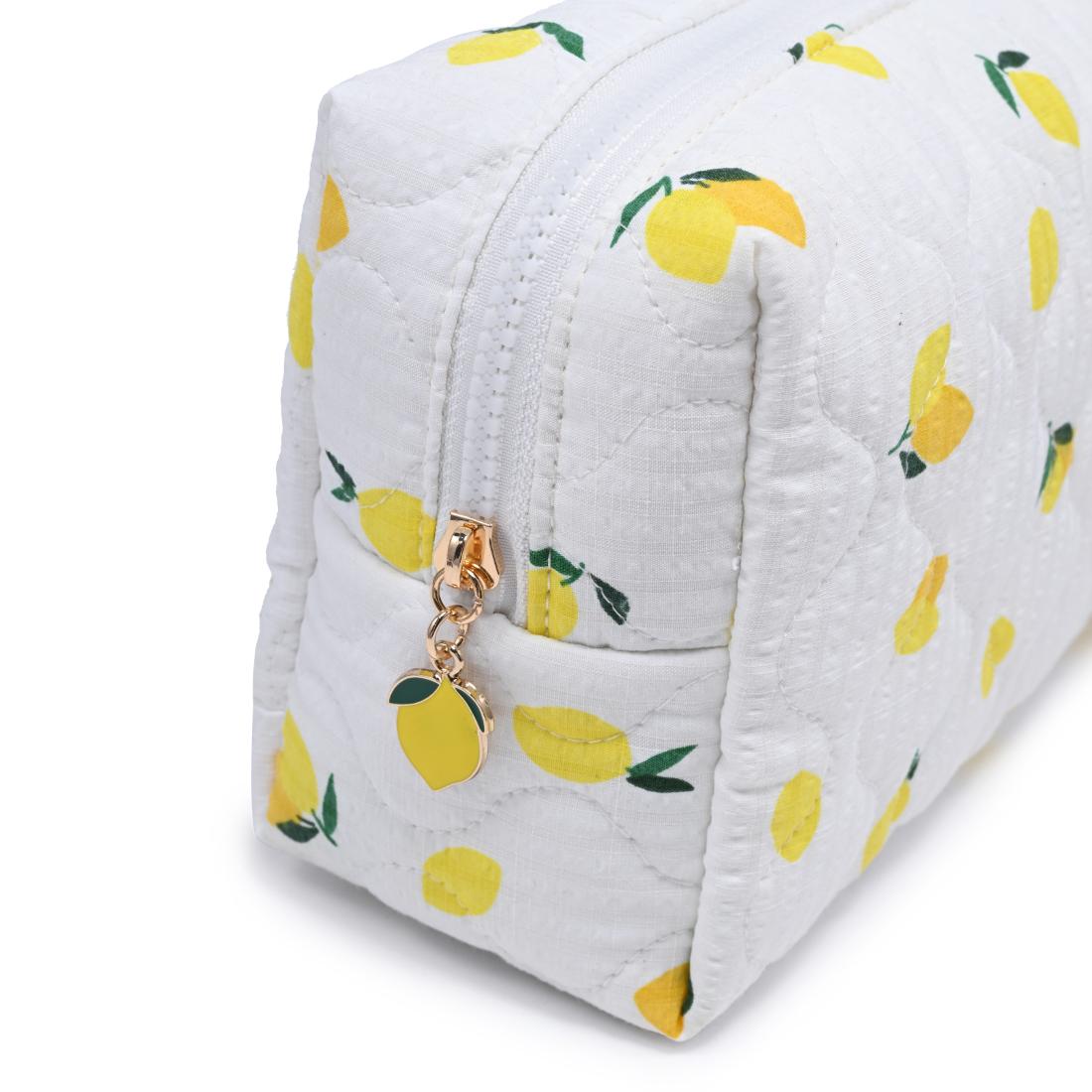 Urban Essentials Limonata Cosmetic & Travel Organizer Pouch 840504209215 View 8 | Ivory Lemon
