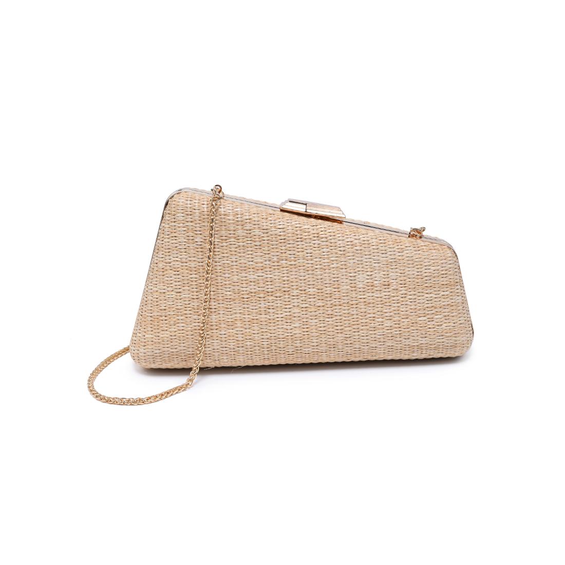Urban Expressions Irene - Straw Asymmetrical Evening Bag 840504203022 View 5 | Natural