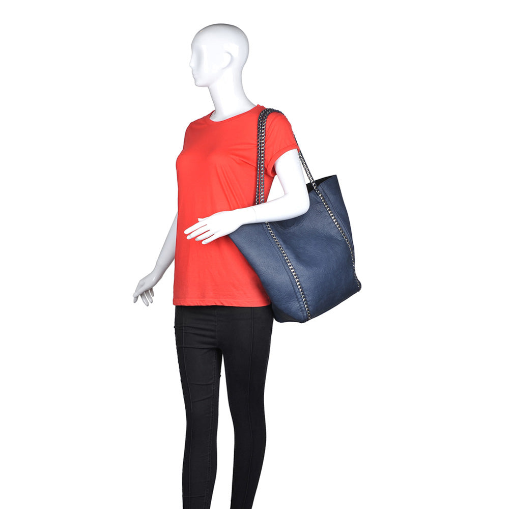 Product Image of Urban Expressions Matilda Tote NA-840611151476 View 5 | Navy