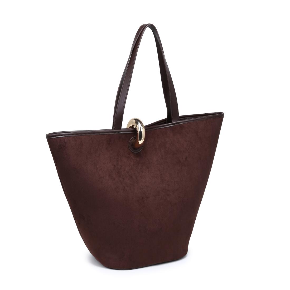 Urban Expressions Raelynn - Faux Suede Tote 840504216015 View 2 | Chocolate