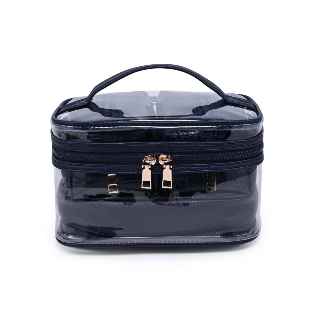 Urban Essentials Croc Chic - 4 Piece Train Case Set 840504215735 View 5 | Navy