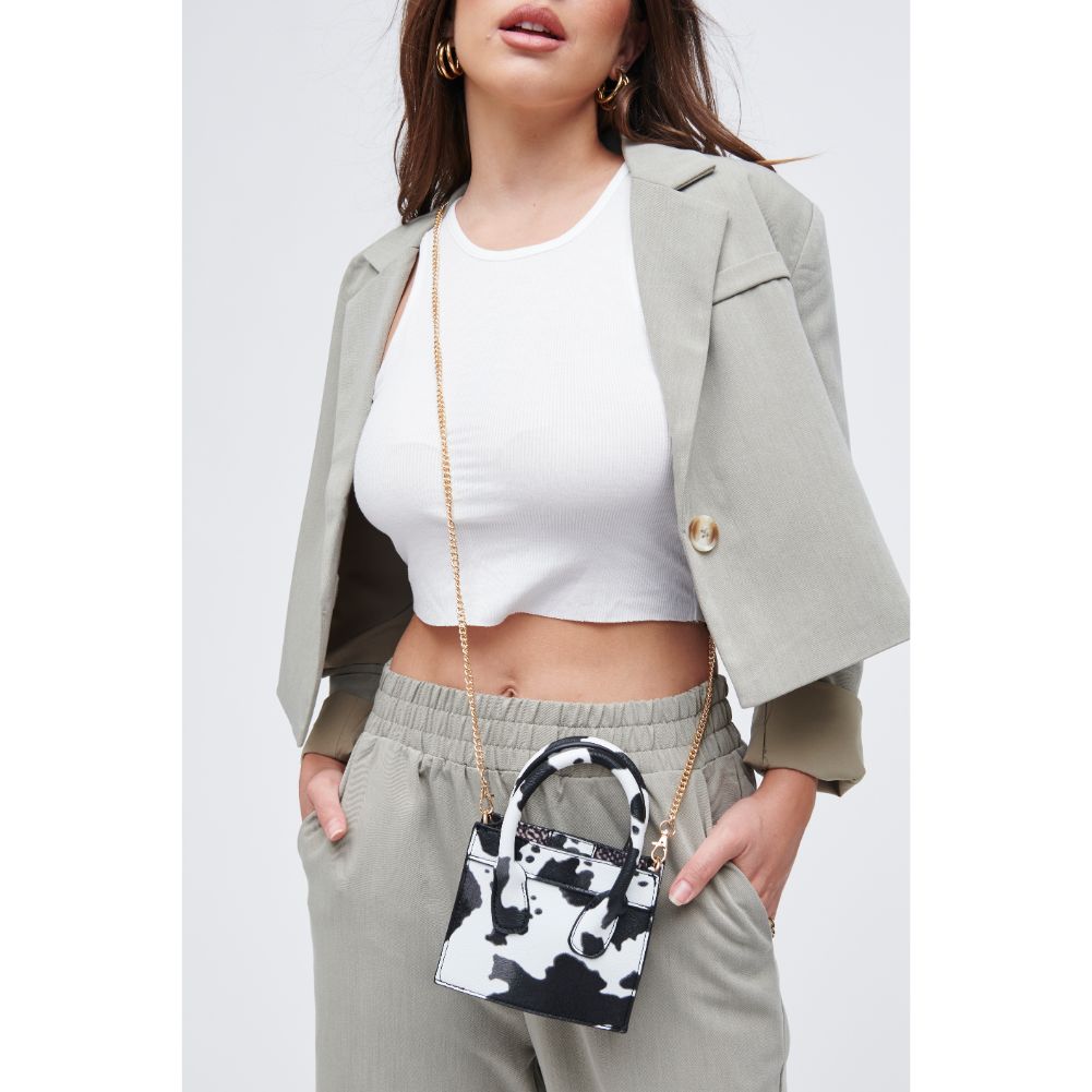 Woman wearing Cow Urban Expressions Daria Mini Bag 818209011198 View 1 | Cow