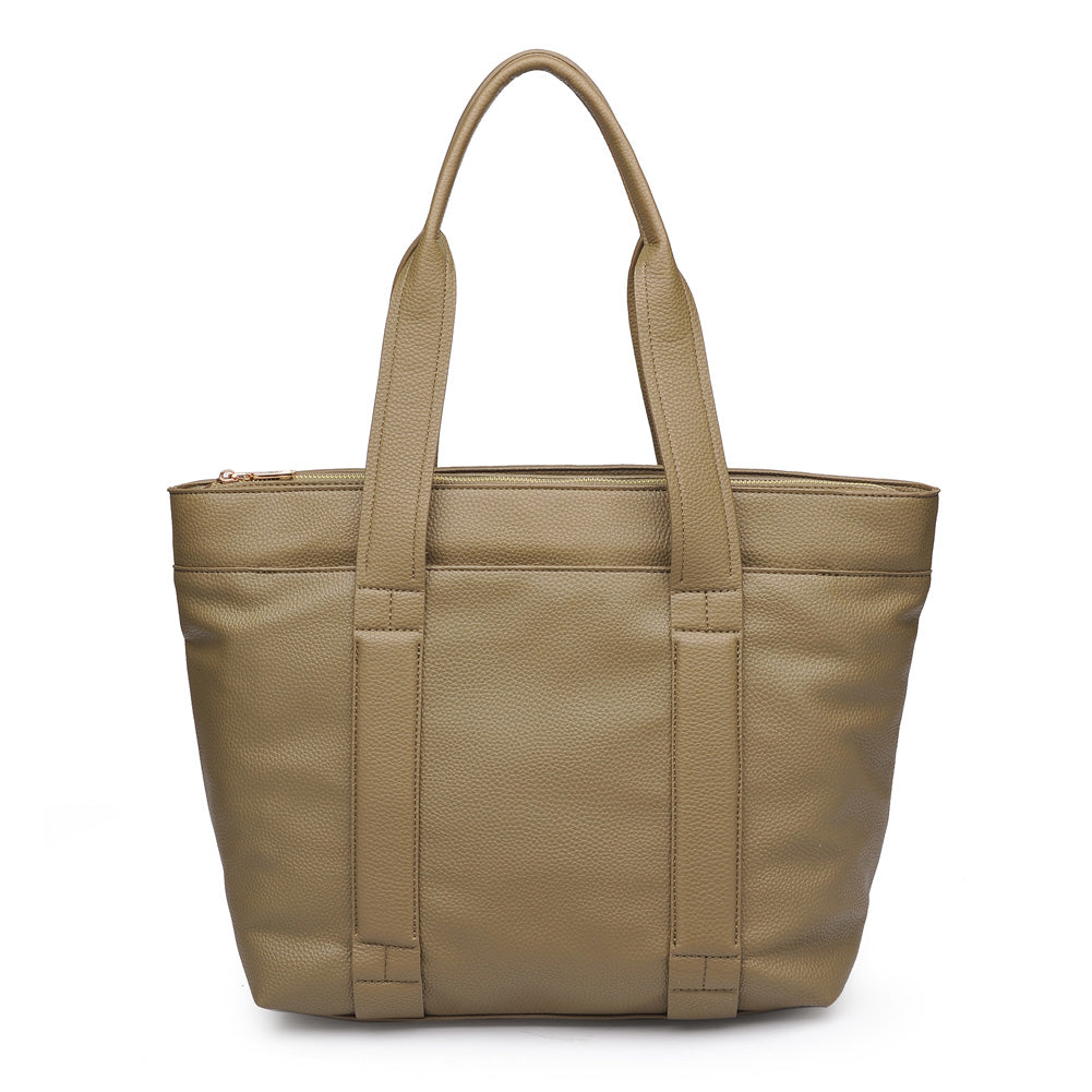 Woman wearing Olive Urban Expressions Finn Tote NA-840611156068 View 5 | Olive