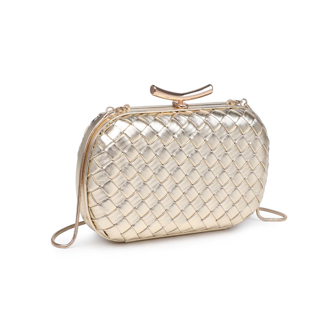 Product Image of Urban Expressions Allison Evening Bag 840611199874 View 6 | Gold
